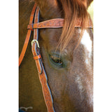 Circle Y Shaped Floral Browband Headstall