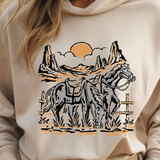 Running with Coyotes Ranch Stock Hoodie