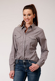 Karman Women's Classic Retro Long Sleeve Western Shirt