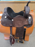 SRS Barrel Saddle Combo Tooled Chocolate