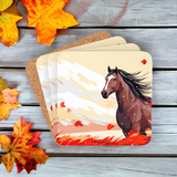 Fall Mountain Mare Coaster Set