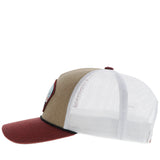 Hooey Youth "Punchy" Hat Tan/White with Blue/Rust & White Patch