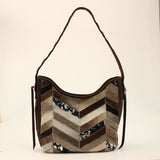 Angel Ranch Shoulder Bag Chevron Brown