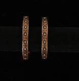 Blazin Roxx Earrings Aztec Style Hoop