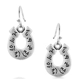 Montanta Silversmiths Inner Light Turquoise Horseshoe Earrings