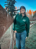 G-G Home & Ranch 1/4 Zip Forest Green Sweatshirt