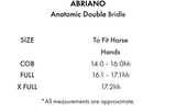 Premier Equine Abriano Anatomic Double Bridle