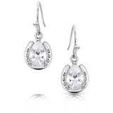 Montanta Silversmiths Lucky Trot Crystal Earrings