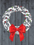 Horse Christmas Card: Wreath Made of Horses