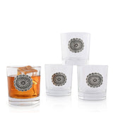 Western Concho Bar Glasses Set of 4