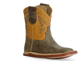 Roper Infant Colt Square Toe Vintage Brown Leather Boot