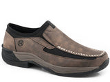 Roper Men's Brown Vintage Faux Leather Comfort Casual Shoe