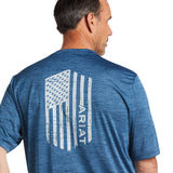 Ariat Men's Charger Vertical Flag Short Sleeve