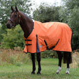 WeatherBeeta ComFiTec Classic Standard Neck Turnout - Lite (0g) - Orange/Iron Grey - Clearance