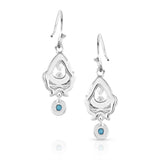 Western Zen Crystal Turquoise Earrings