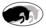 Euro Horse Oval Stickers