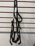 R.J. Mfg. Flat Braid Halter/Bridle Combo 5/8