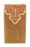 Nocona Cross Inlay Leather Rodeo Wallet
