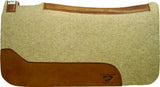 Diamond Wool Contoured Cowboy Tan Saddle Pad